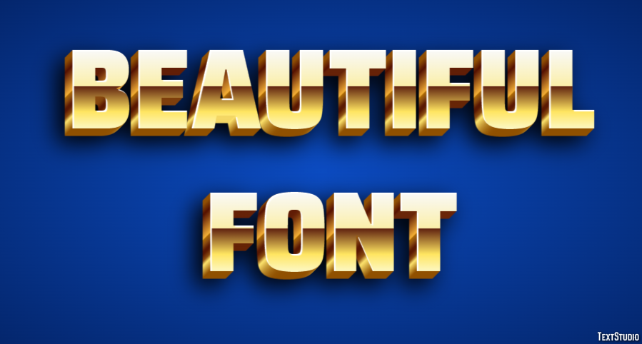 Beautiful Font Efeito do texto