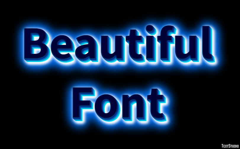 Beautiful Font Effetto testo
