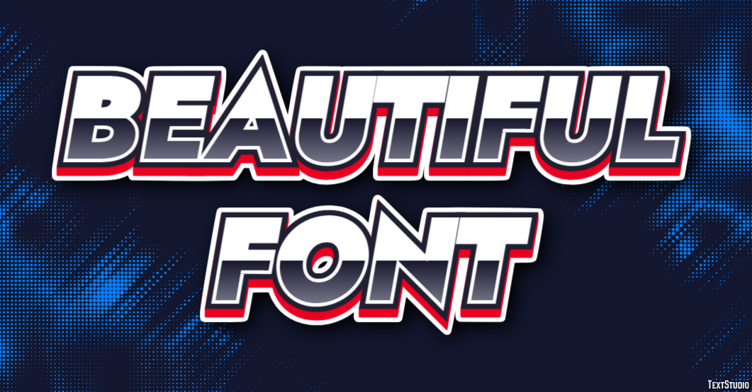 Beautiful Font Effet de Texte