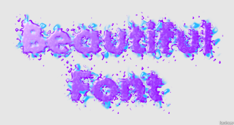 Beautiful Font Effetto testo