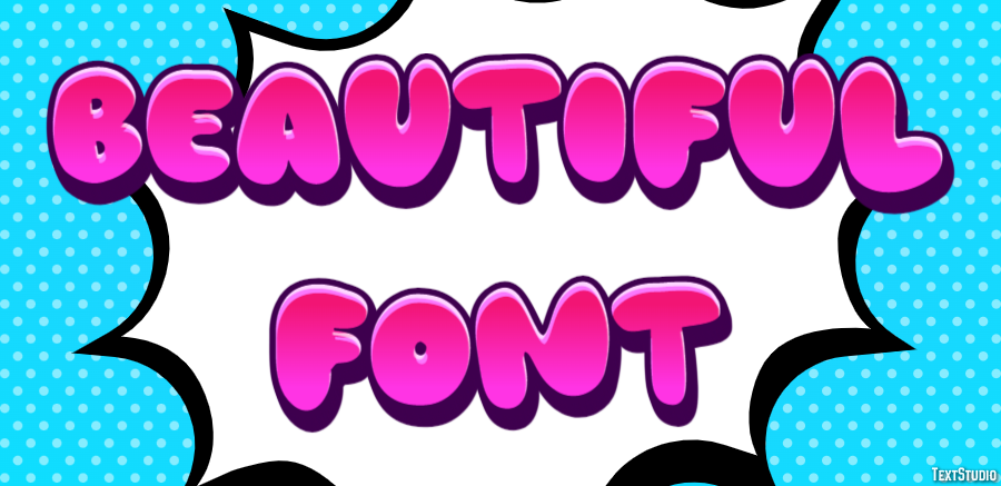 Beautiful Font Effet de Texte