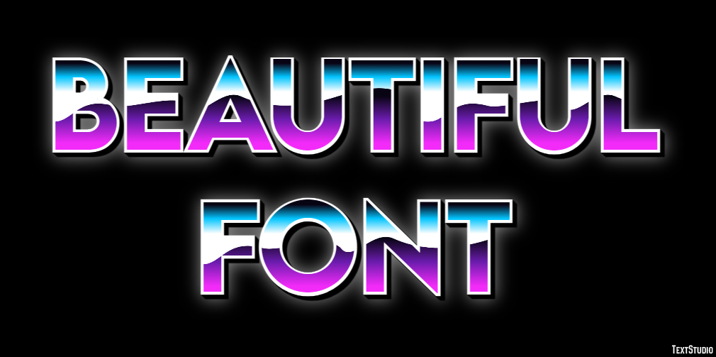 Beautiful Font Effetto testo