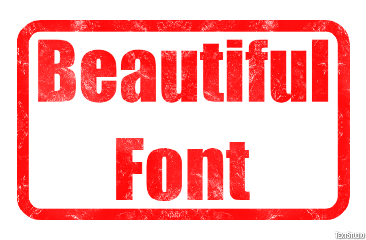 Beautiful Font Efeito do texto