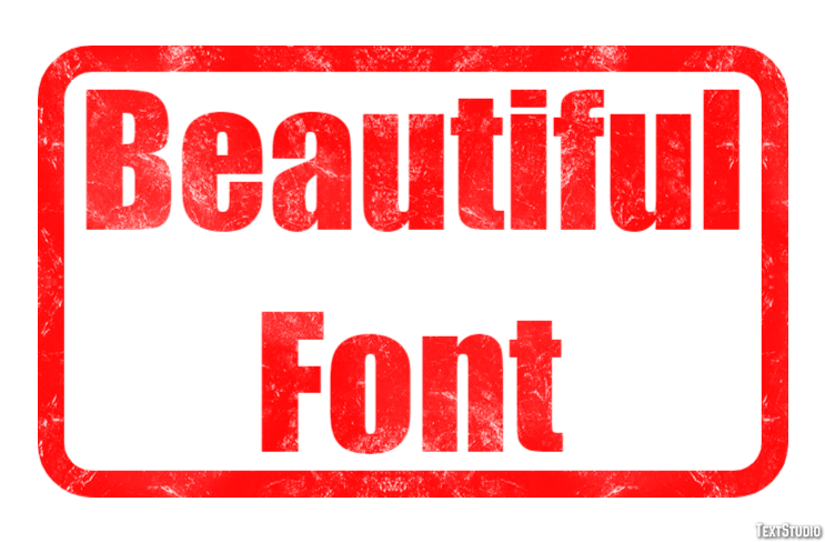Beautiful Font Effet de Texte