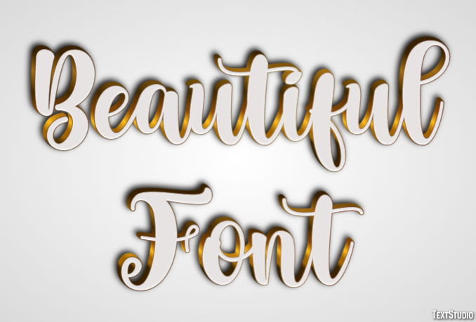 Beautiful Font Effetto testo