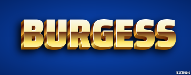 Burgess Text Effect