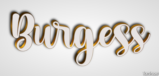 Burgess Text Effect