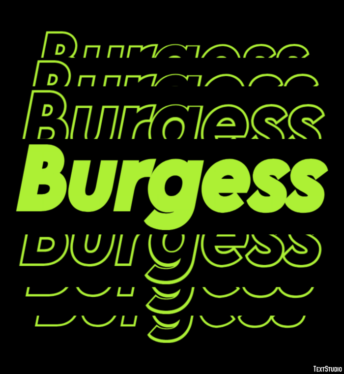 Burgess テキスト効果