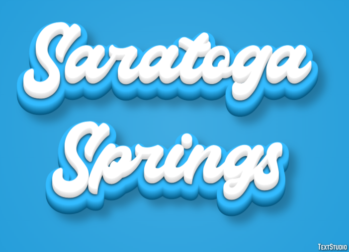 Saratoga Springs Effetto testo