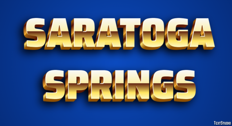Saratoga Springs Efekt tekstowy