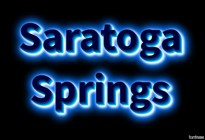 Saratoga Springs Effetto testo