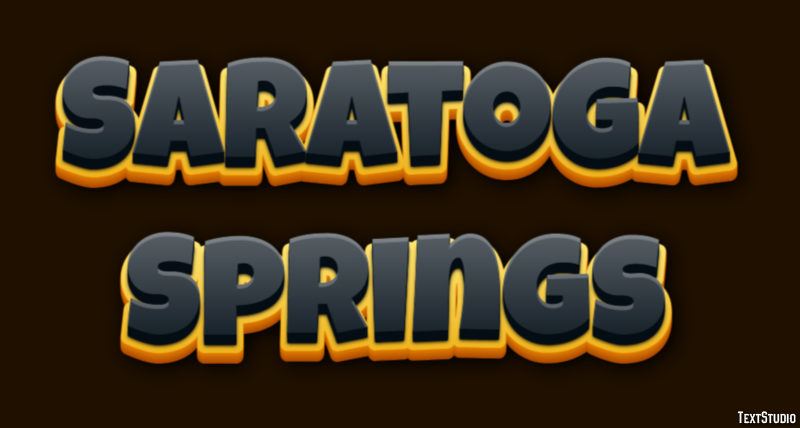 Saratoga Springs Efekt tekstowy
