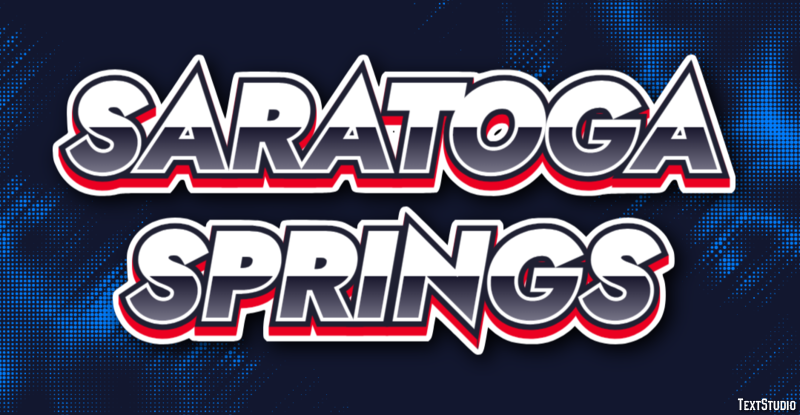 Saratoga Springs Effetto testo