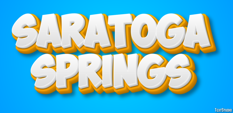 Saratoga Springs Effetto testo