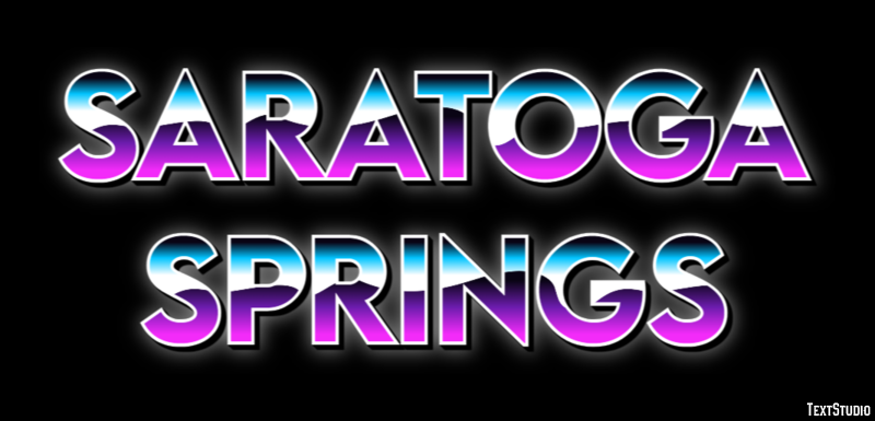 Saratoga Springs Effetto testo