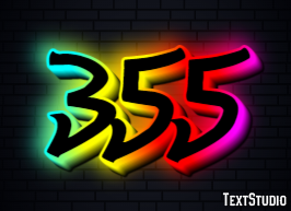 355 Text effect