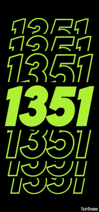 1351 Tekst effect