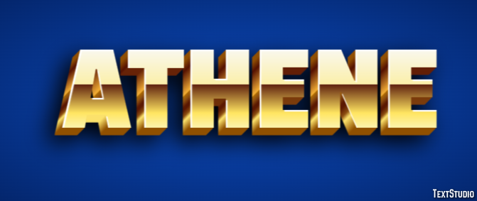 Athene Text effect
