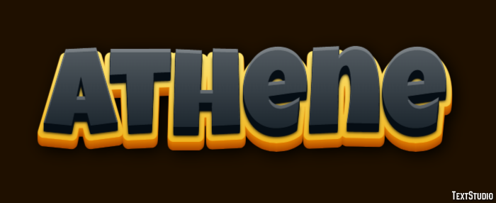 Athene Text effect