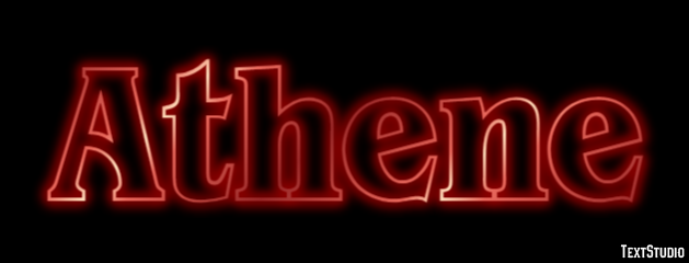 Athene Text effect