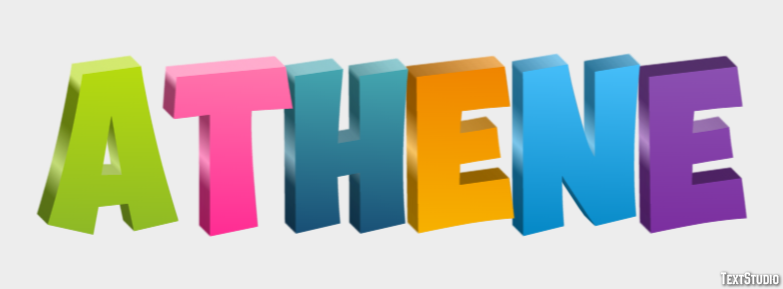 Athene Text effect