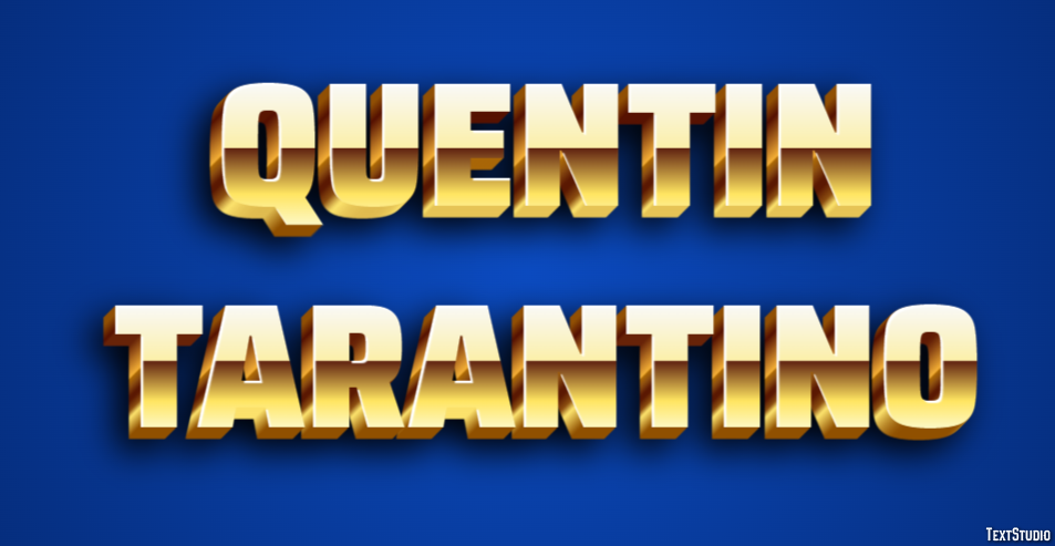 Quentin Tarantino Texteffekt