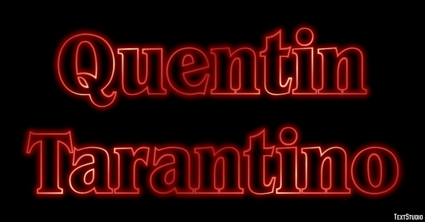 Quentin Tarantino Efeito de texto
