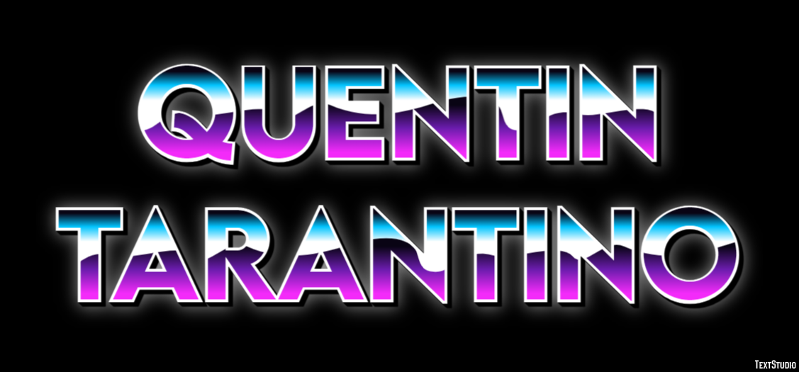 Quentin Tarantino Efeito de texto