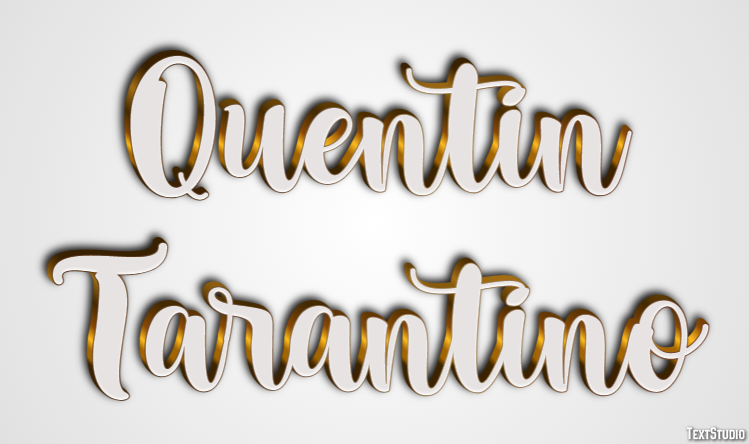 Quentin Tarantino Texteffekt
