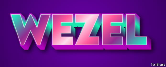 Wezel Tekst Effect