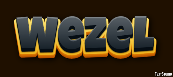 Wezel Tekst Effect