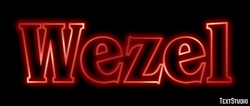Wezel Tekst effect