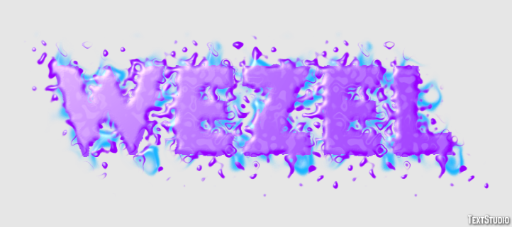 Wezel Tekst effect