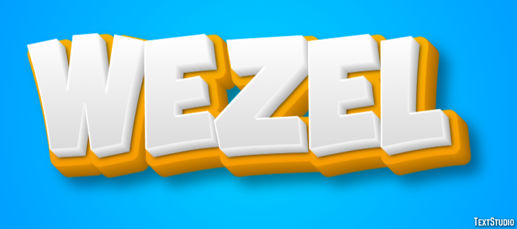 Wezel Tekst effect