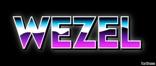 Wezel Tekst effect