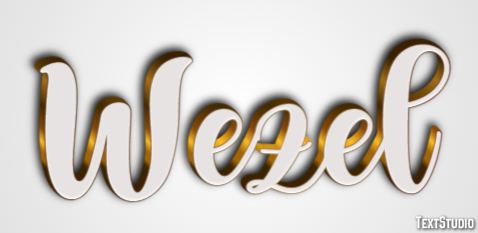 Wezel Tekst Effect