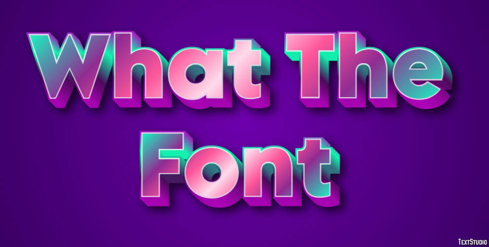 What The Font Text Effect