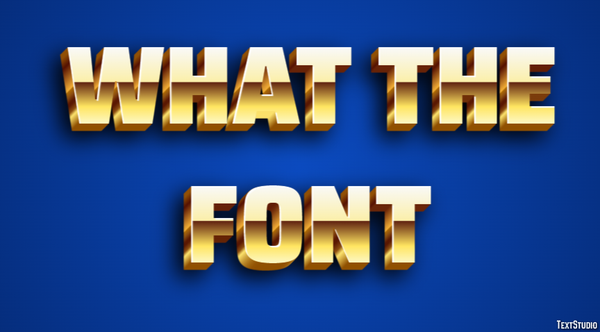 What The Font Text Effect