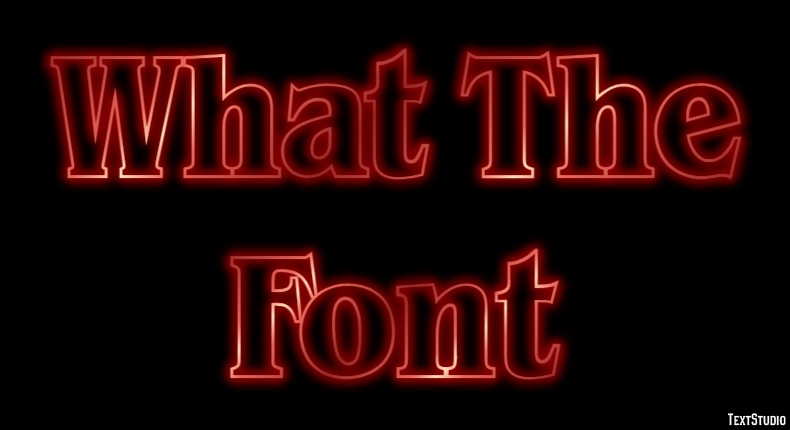 What The Font Texteffekt