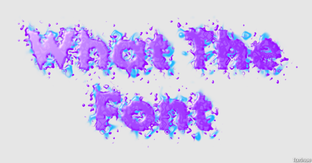 What The Font Texteffekt