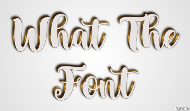 What The Font Text Effect