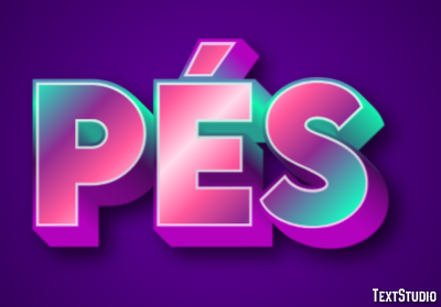 Pés Efekt tekstowy