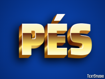 Pés Efekt tekstowy