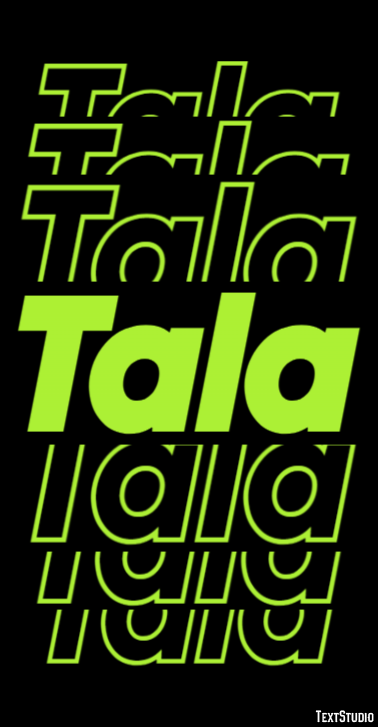 Tala Text Effect
