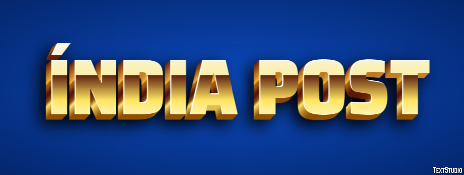 Índia Post Text Effect