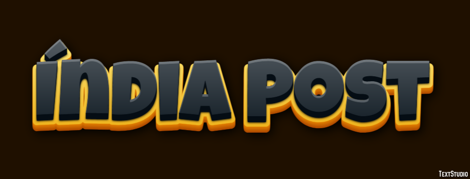 Índia Post Text effect