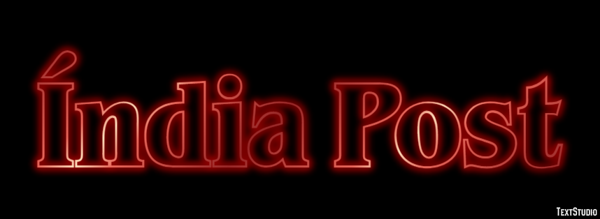 Índia Post Text effect