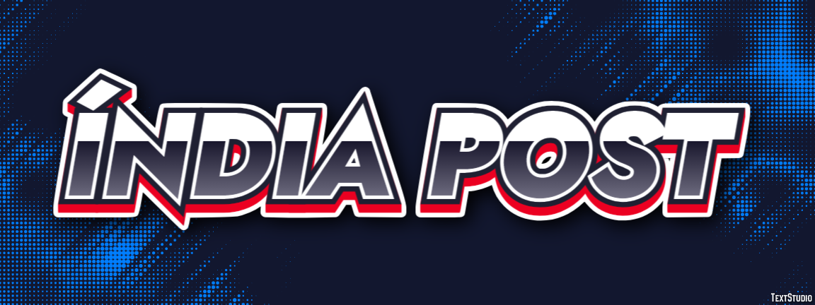 Índia Post Text effect