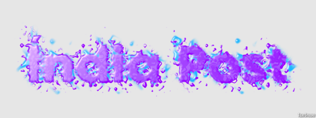 Índia Post Text effect
