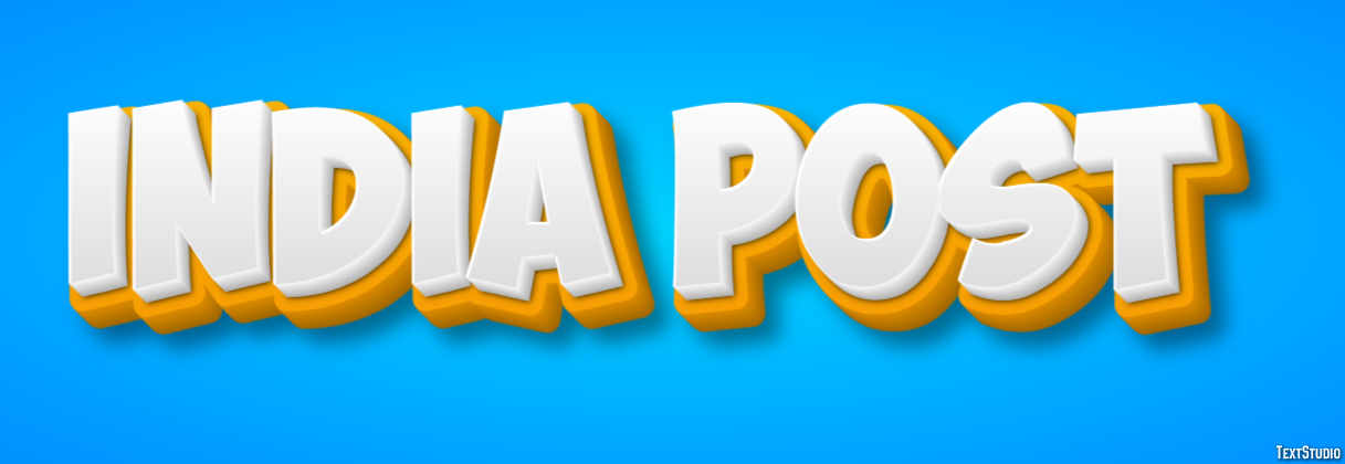 Índia Post Text effect